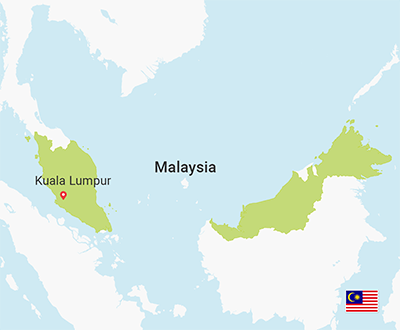 マレーシアの地図